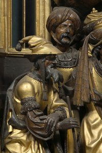 Adoration des Mages (détail) - Adam (school of) Kraft