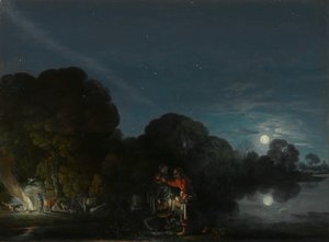 La fuite en Égypte - Adam Elsheimer