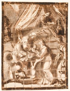 La naissance de la Vierge Marie - Adam Elsheimer