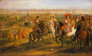 Capture de Lille par Louis XIV, 28 août - Adam Frans van der Meulen