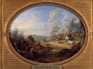 Choc de cavalerie Une bataille sous le règne de Louis XIV - Adam Frans van der Meulen