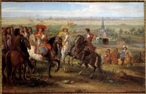 Le roi Louis XIV devant la prieure de Fives au siège de Lille en août 1667 - Adam Frans van der Meulen