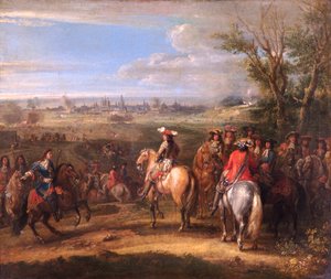 Louis XIV à un siège, vers 1678 - Adam Frans van der Meulen
