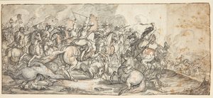 Combat de cavaliers - Adam Frans van der Meulen