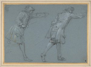 Étude de deux soldats s