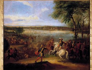 Le Passage du Rhin par Louis XIV (1638-1715) devant Tolhuis 12/07/1672 - Adam Frans van der Meulen