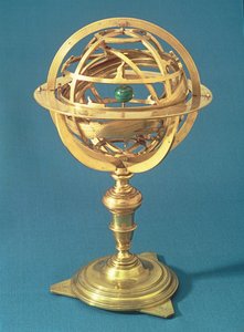 Sphère armillaire fabriquée selon le système ptolémaïque, Rome, 1648