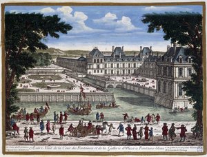 Château de Fontainebleau - gravure de Perelle - Adam Perelle