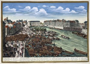 Le Pont Marie après sa reconstruction - dans « Paris » par Perelle - Adam Perelle