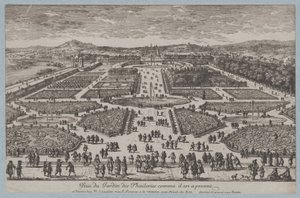 Le Jardin des Tuileries, 1680 - Adam Perelle