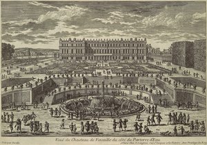 Vue de Versailles, façade du jardin - Adam Perelle