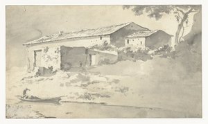 Maison dans un paysage méridional - Adam Pijnacker