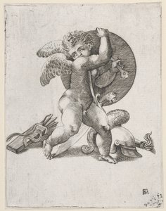 Cupidon avec les armes de Mars, vers 1547-62