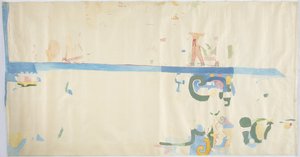 Peinture du mur sud-est, chambre intérieure, Temple Supérieur des Jaguars, Chichen Itza, Mexique - Adela Breton