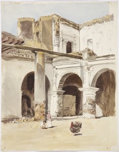 Ruine - vieille maison à Chalchicomula, État de Puebla, Mexique - Adela Breton