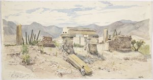 Ruines à Mitla, Oaxaca, Mexique - Adela Breton