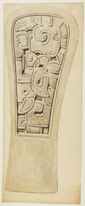 Relief en pierre de Veracruz, Mexique - Adela Breton