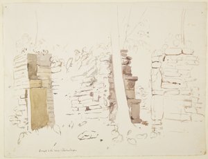 Les grandes ruines de Chicualoque (près de Papantla) Veracruz, Mexique Montre les murs en pierre - Adela Breton