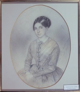 Portrait posthume de Léopoldine Hugo (1824-43) 1847 - Adele Julie Hugo