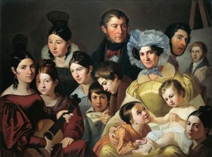Famille Malatesta en 1835 - Adeodato Malatesta or Malatesti