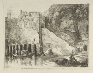 Vue des débris des bains de Néron de Différentes vues dessinées d