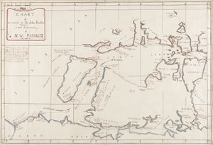 Carte de la recherche de Sir John Franklin et découverte du passage du Nord-Ouest - Admiral Edward Augustus Inglefield