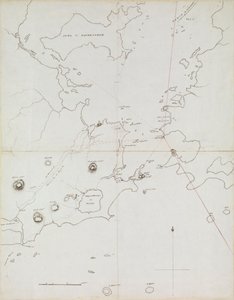 Carte du port de Rio de Janeiro, Brésil, c.1849