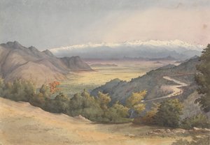 Plaine de Santiago, Chili, depuis la Cuesta del Prado, 7 janvier 1851 - Admiral Sir Edward Gennys Fanshawe