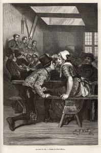 Les jours de foire, les paysans offrent de boire des liqueurs douces aux jeunes filles, le même verre sert à tout le monde, et passe de bouche en bouche, souvent rempli, et permet au jeune prétendant de faire sa cour, au rythme de l