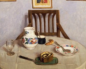 Nature morte avec focaccia - Adolf Fenyes