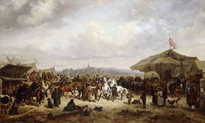 La foire aux chevaux, 1863 - Adolf Friedrich