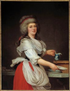 Portrait de Madame Aughie, femme de chambre de la reine de France Marie-Antoinette - Adolf Ulrich Wertmuller