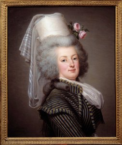 Portrait de Marie-Antoinette de Lorraine-Habsbourg, Reine de France, en robe d