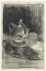Théière sur un réchaud