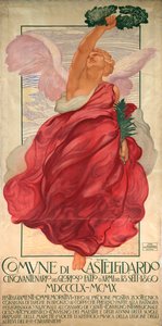 Affiche pour le cinquantième anniversaire de la bataille de Castelfidardo - Adolfo de Carolis