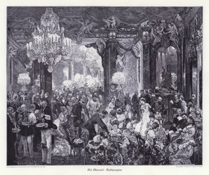 Souper de bal - Adolph Friedrich Erdmann von (after) Menzel