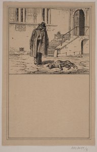 Le chien mort. N° 2 dans Chr. Winther et M. Rørbye, "25 Images pour petits enfants" - Johan Adolph Kittendorff