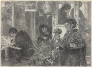 Artiste japonais au travail - Adolph Menzel