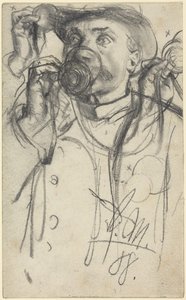 Études sur un homme qui boit - Adolph Menzel
