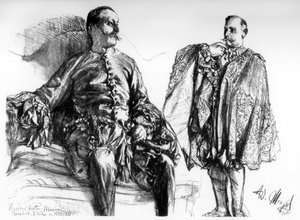 Études de vieilles robes sur des modèles vivants, c1880-1882