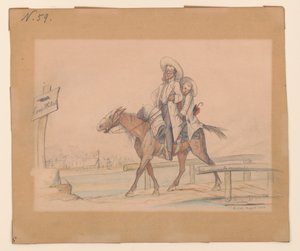 Henry Von Trebra et Louis V. Trebra arrivant au Camp Morton, Indpls de leur ferme à Madison, Ill. - Adolph Metzner