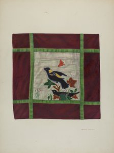 Couverture appliquée (détail), 1941