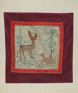 Détail de la couverture appliquée - Adolph Opstad