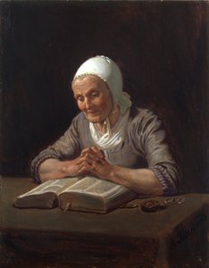 Vieille femme lisant