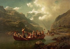 Mariage à Hardanger - Adolph Tidemand