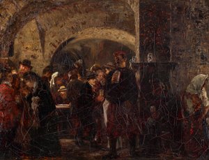 La cave Esterházy à Vienne - Adolph Menzel