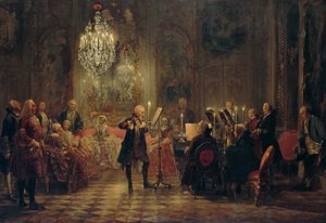 Concert de flûte de Frédéric le Grand à Sanssouci - Adolph Menzel