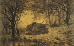 Étang au bord du bois - Adolphe Appian