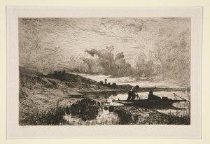 Un Soir, Bords du Rhône à Rix - Adolphe Appian