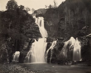 Chutes du Reichenbach, vers 1860 - Adolphe Braun